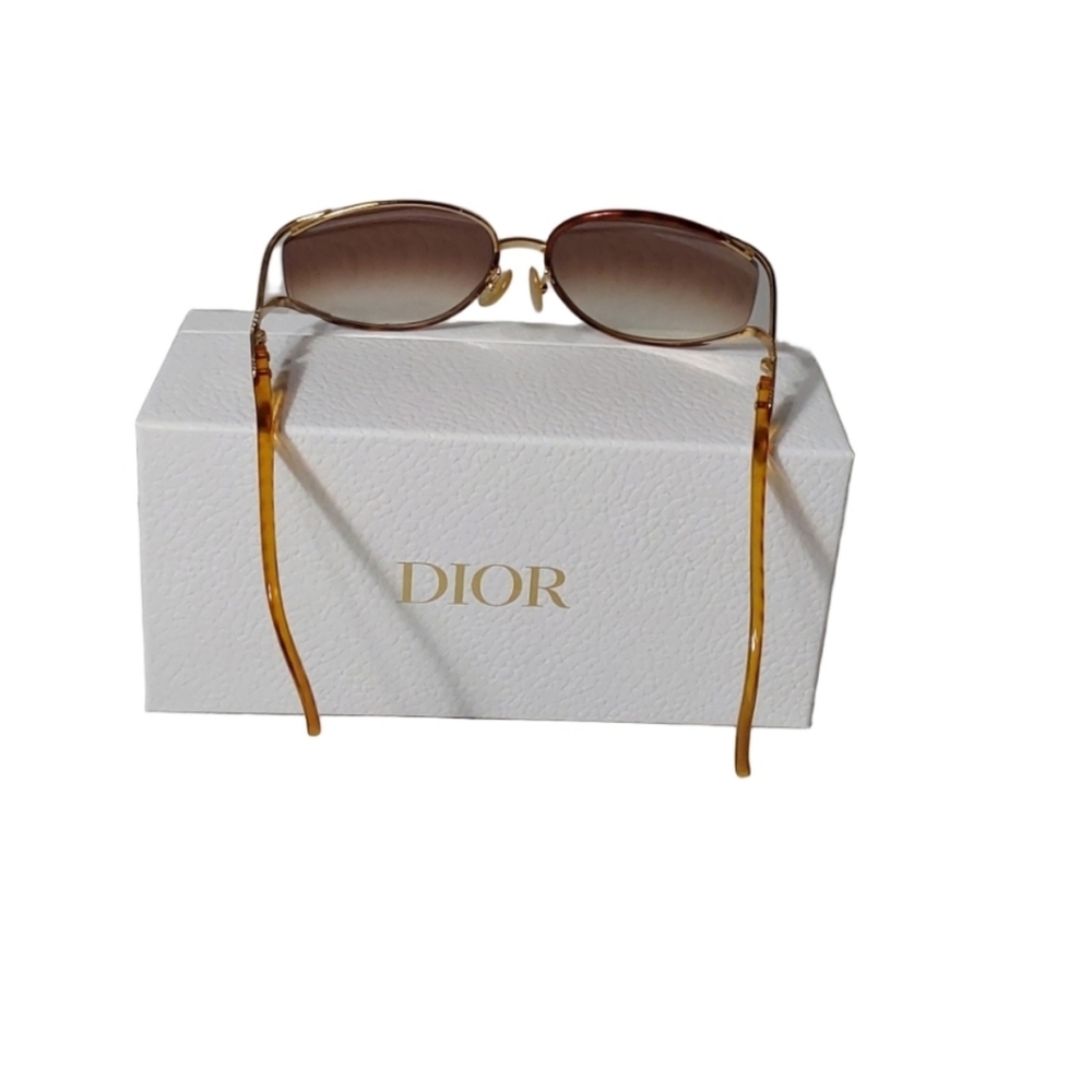 DIOR MID CENTURY 14-6317 PYTHON LINE SIGNATURE SUNGLASSES - Picture 2 of 10